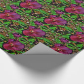 Papier Cadeau Rose de carême rose Bourgogne (Coin)