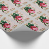 Papier Cadeau Rose de collage Shabbychic Paris (Coin)
