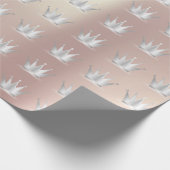 Papier Cadeau Rose de la Couronne Gold Silver Prince Princess Sw (Coin)