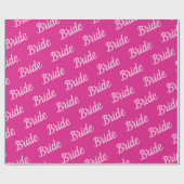 Papier Cadeau Rose de mariée (Plat)