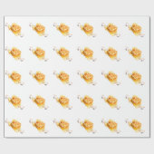 Papier Cadeau Rose de thé (Plat)