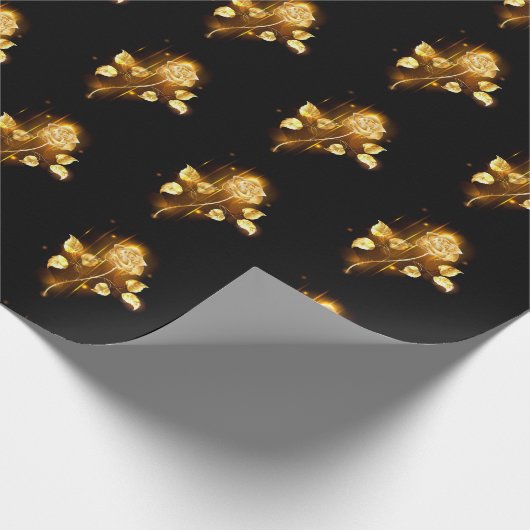 Papier Cadeau Rose d'or ( rose d'or ) (Coin)