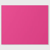 Papier Cadeau Rose électrique solide (Plat)
