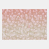 Papier cadeau rose et crème à effet bokeh (Devant 2)