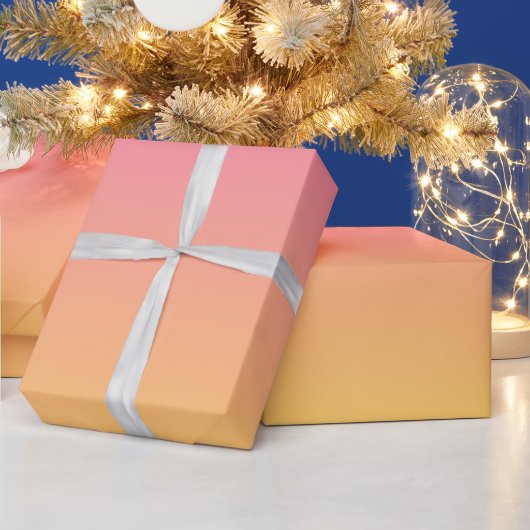 Papier Cadeau Rose et jaune moderne (Vacances)