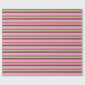 Papier Cadeau Rose et vert Chevron Zig Zag Prépa (Plat)