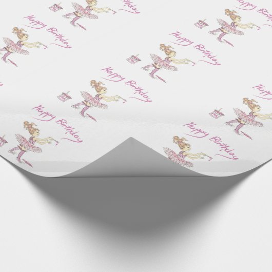 Papier Cadeau ROSE fait sur commande de tutu de papier (Coin)