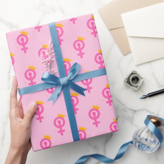 Papier Cadeau Rose Féministe (Cadeaux)