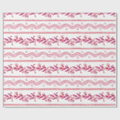 Papier Cadeau Rose Fernlines (Plat)