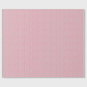 Papier Cadeau Rose flamant & rayures bancales gris clair (Plat)