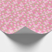 Papier Cadeau Rose Floral Shabby Chic (Coin)