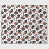 Papier Cadeau Rose Gold Christmas Ornaments  (Plat)