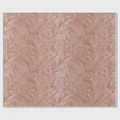 Papier Cadeau Rose-Gold Floral pattern (Plat)