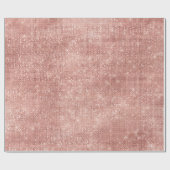 Papier Cadeau Rose Gold Glam Étincelle Mariée Blush Élégant Mari (Plat)