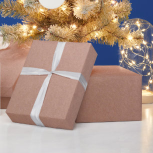 Papier Cadeau Rose Gold Inspiré Métal Simple et Élégant