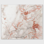 Papier Cadeau Rose Gold Marble Texture 2 (Plat)