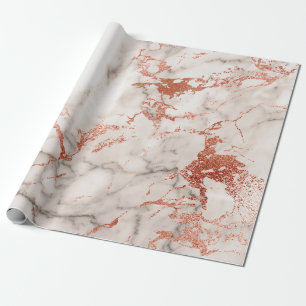 Papier Cadeau Rose Gold Marble Texture 2