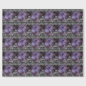 Papier Cadeau Rose gothique violet (Plat)