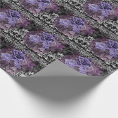 Papier Cadeau Rose gothique violet (Coin)