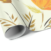 Papier Cadeau Rose jaune (Coin rond)