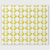 Papier Cadeau Rose jaune. (Plat)