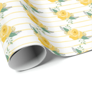 Papier Cadeau Rose jaune du Texas - Rose unique