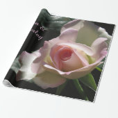 Papier Cadeau Rose Mariage rose (Déroulé)