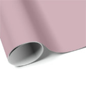 Papier Cadeau Rose Mauve Doux Uni (Coin rond)