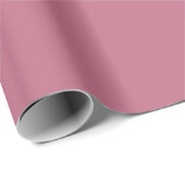 Papier Cadeau Rose Mauve solide (Coin rond)
