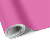 Papier Cadeau Rose mûre solide feminine (Coin rond)