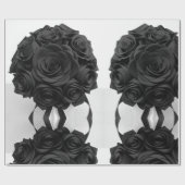 Papier Cadeau Rose noir (Plat)