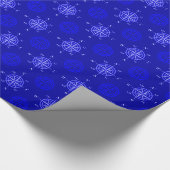 Papier Cadeau Rose Ocean Blue Compass (Coin)