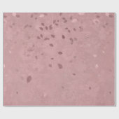 Papier Cadeau Rose Or Blush Métallurgie Pink Feuille Damask (Plat)