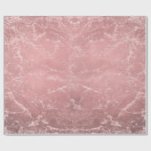 Papier Cadeau Rose Or rose moderne tendance glam marbre chic (Plat)