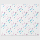 Papier Cadeau Rose ou bleu (Plat)