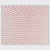 Papier Cadeau Rose Parties scintillant or Chevron Mariage papier (Plat)