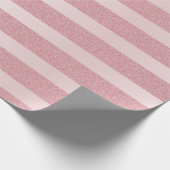 Papier Cadeau Rose Parties scintillant or Élégant Modèle de Noël (Coin)