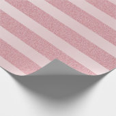 Papier Cadeau Rose Parties scintillant or Modèle élégant moderne (Coin)