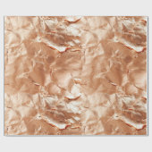 Papier Cadeau Rose Peach Gold Glam (Plat)
