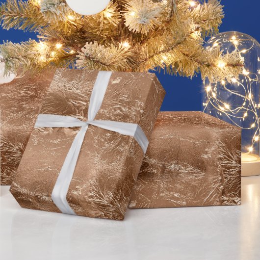 Papier Cadeau Rose Peach Gold Glam (Vacances)