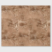 Papier Cadeau Rose Peach Gold Glam (Plat)