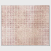 Papier Cadeau Rose Pearly Faux Ivory Grill Sparkly Metallic (Plat)
