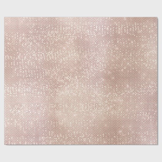 Papier Cadeau Rose Pearly Faux Ivory Grill Sparkly Metallic (Plat)