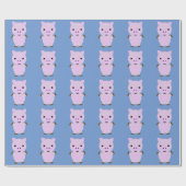 Papier Cadeau Rose Piggy (Plat)