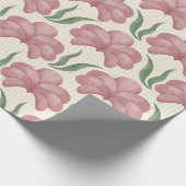 Papier Cadeau Rose Poussiéreuse Flora (Coin)