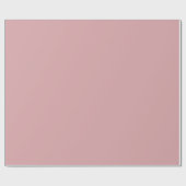 Papier Cadeau Rose Poussiéreux Uni (Plat)