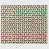 Papier Cadeau Rose Red Long Stem Motif Mint Green Arrière - plan (Plat)