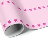 Papier Cadeau Rose rose (Coin rond)