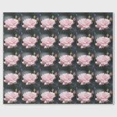 Papier Cadeau rose rose (Plat)