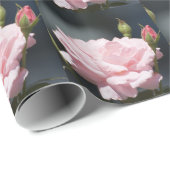 Papier Cadeau rose rose (Coin rond)